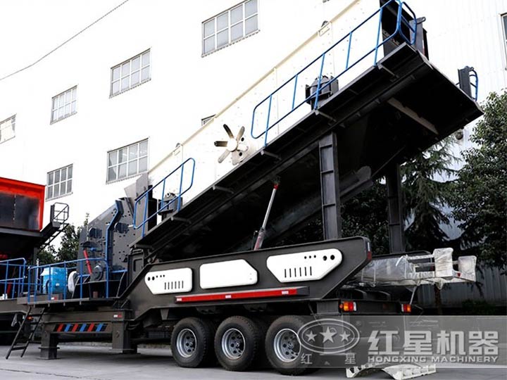 車載廢舊混凝于處理機--車載移動反擊破，二段破碎環(huán)保