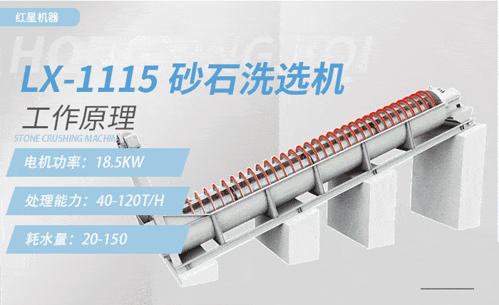 Lx-1115砂石洗選機(jī)，產(chǎn)量：40-120t/h