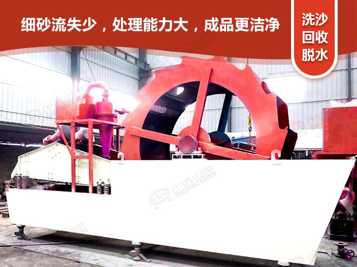 輪式洗砂回收一體機(jī)洗沙，更干凈