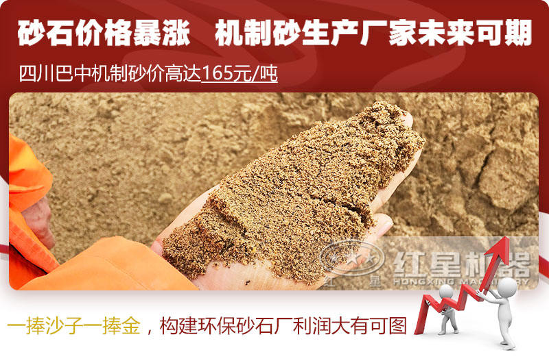 機(jī)制砂價(jià)格上漲，合理構(gòu)建環(huán)保砂石廠(chǎng)更賺錢(qián)