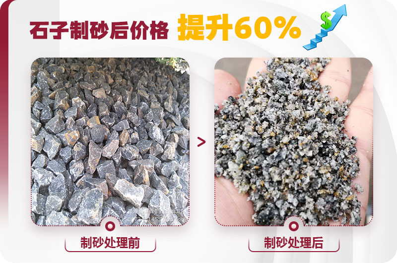 石子制砂后利潤高，經(jīng)濟(jì)效益好