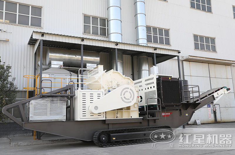 小型建筑垃圾制砂機(jī)設(shè)備，履帶式移動